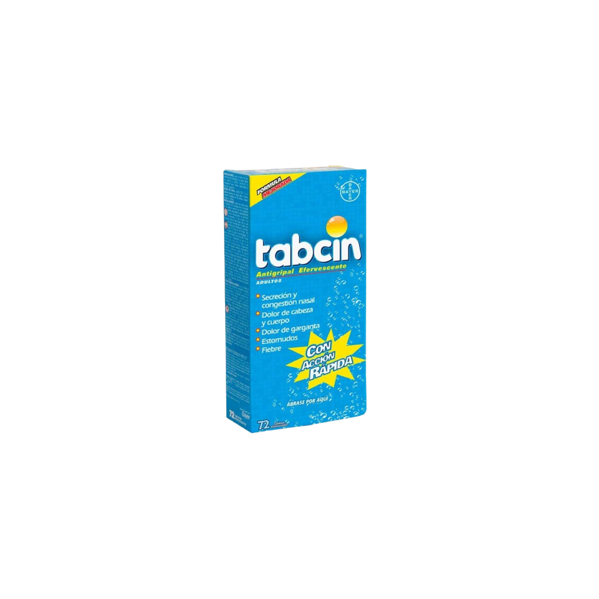 TABCIN EFERVESCENTE FORMULA MEJORADA X 72 SOBRES FarmacoLab